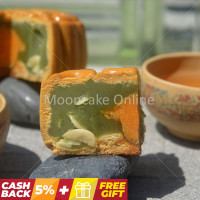 单黄翡翠 Pandan Lotus Paste Mooncake with 1 Yolk 