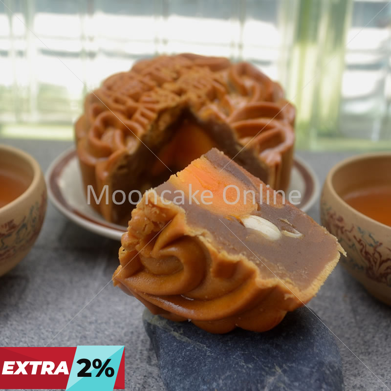 单黄莲蓉 Lotus Paste Mooncake with 1 Yolk [4 pieces]