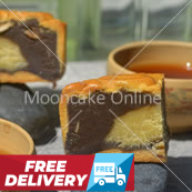 芝麻绿豆 Sesame and Mungbean Paste Mooncake